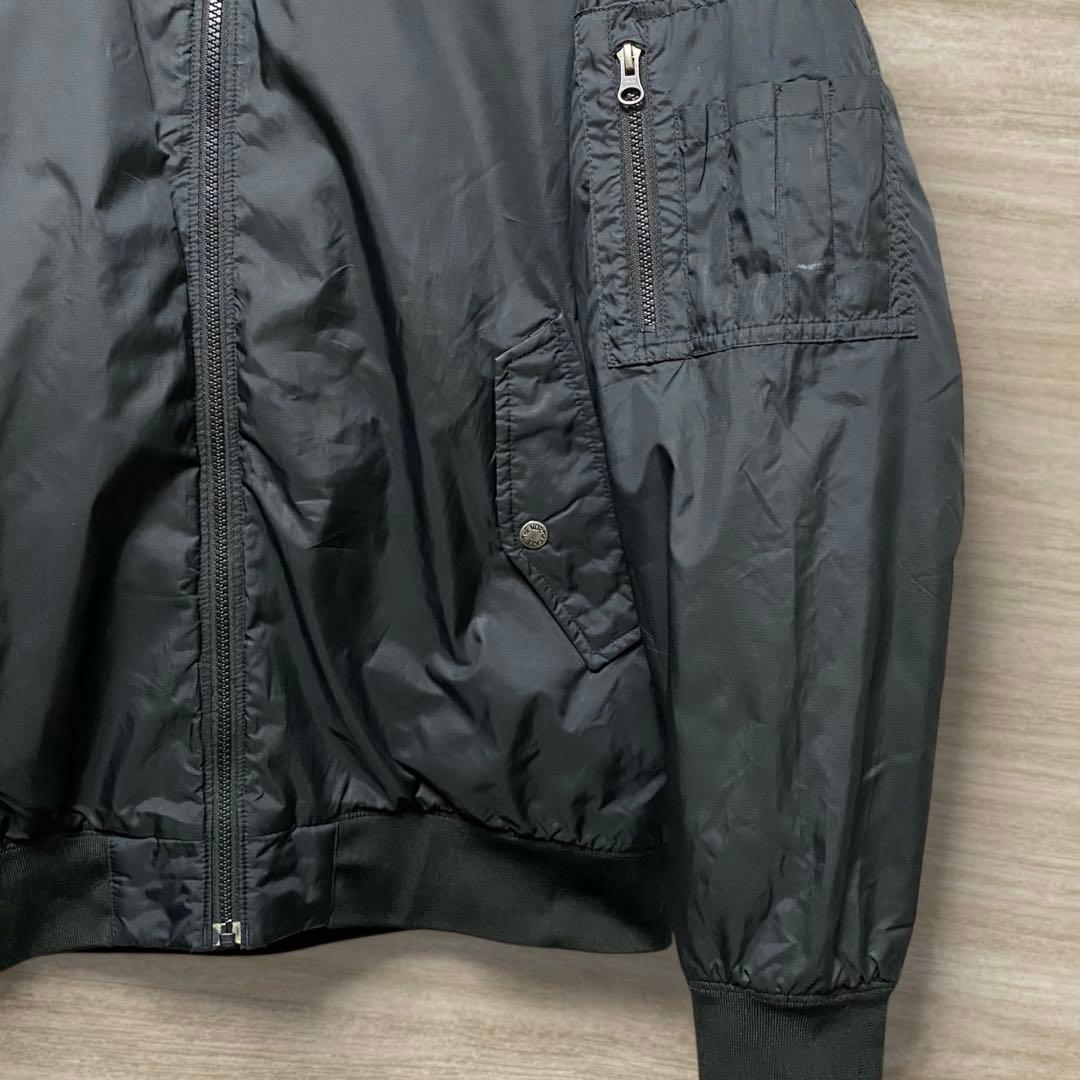 極美品 ノースフェイス MA-1 ボンバージャケット ブラック L