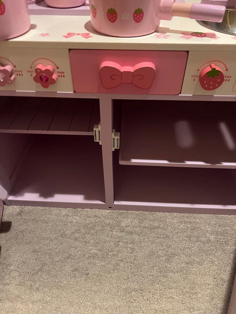 マザーガーデン　希少　リボンベル　キッチン　おままごと　野いちご　DXキッチン