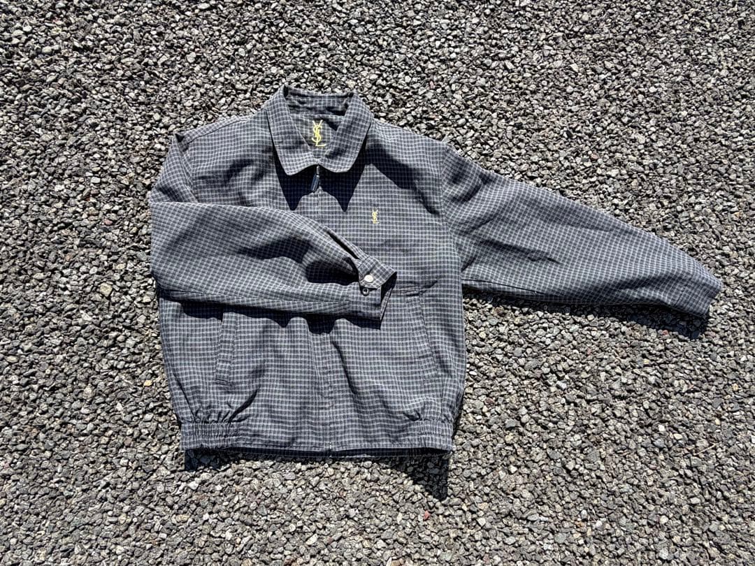 【SAINT LAURENT/サンローラン】 チェック ブルゾン M YSL