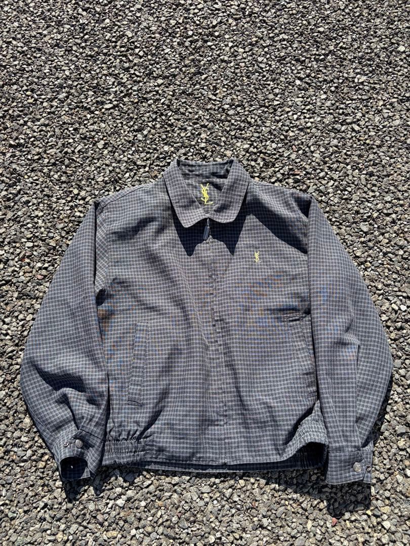 【SAINT LAURENT/サンローラン】 チェック ブルゾン M YSL