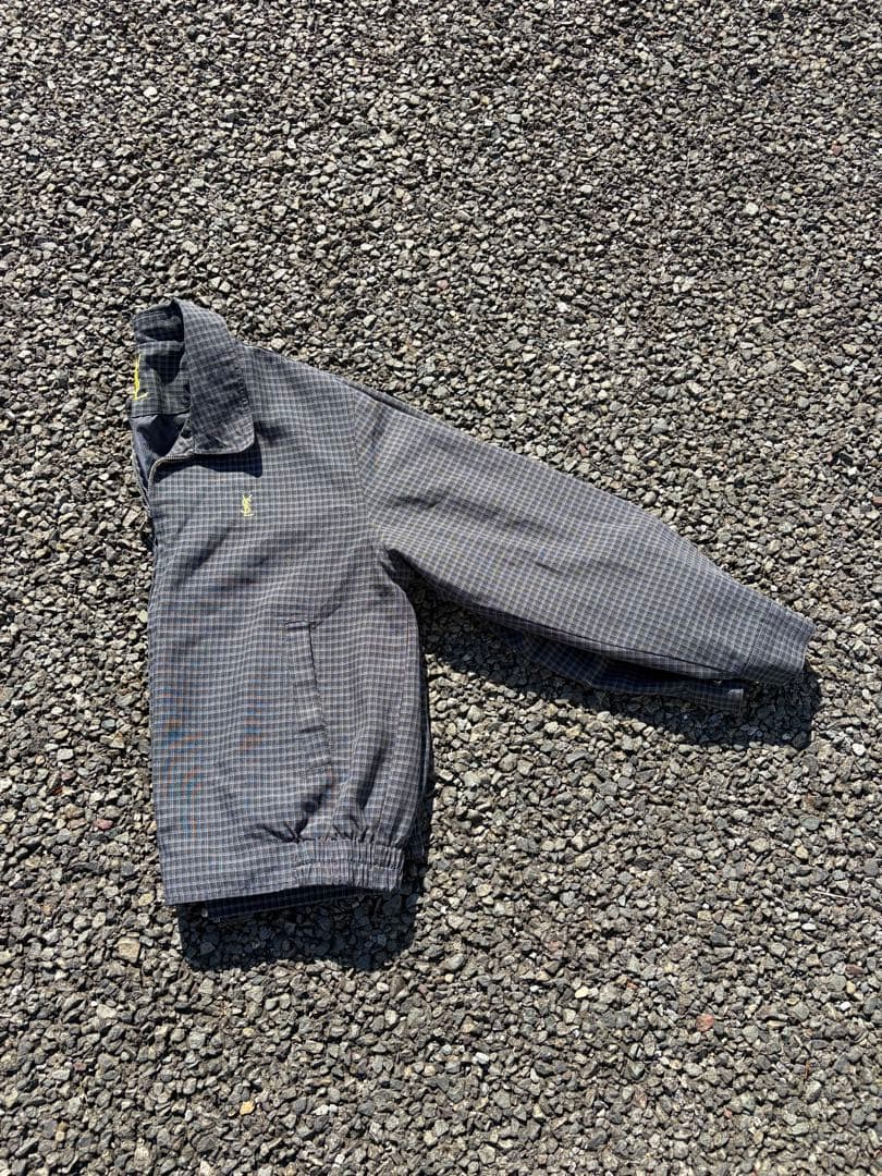 【SAINT LAURENT/サンローラン】 チェック ブルゾン M YSL