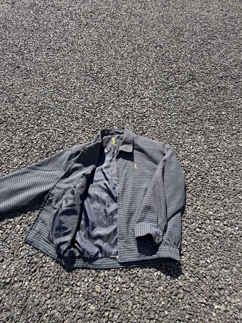 【SAINT LAURENT/サンローラン】 チェック ブルゾン M YSL