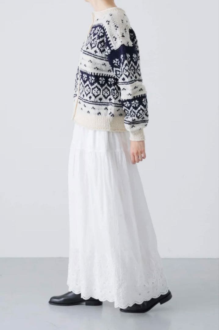 かぐれ☆ペルーノルディックカーディガン☆ネイビー