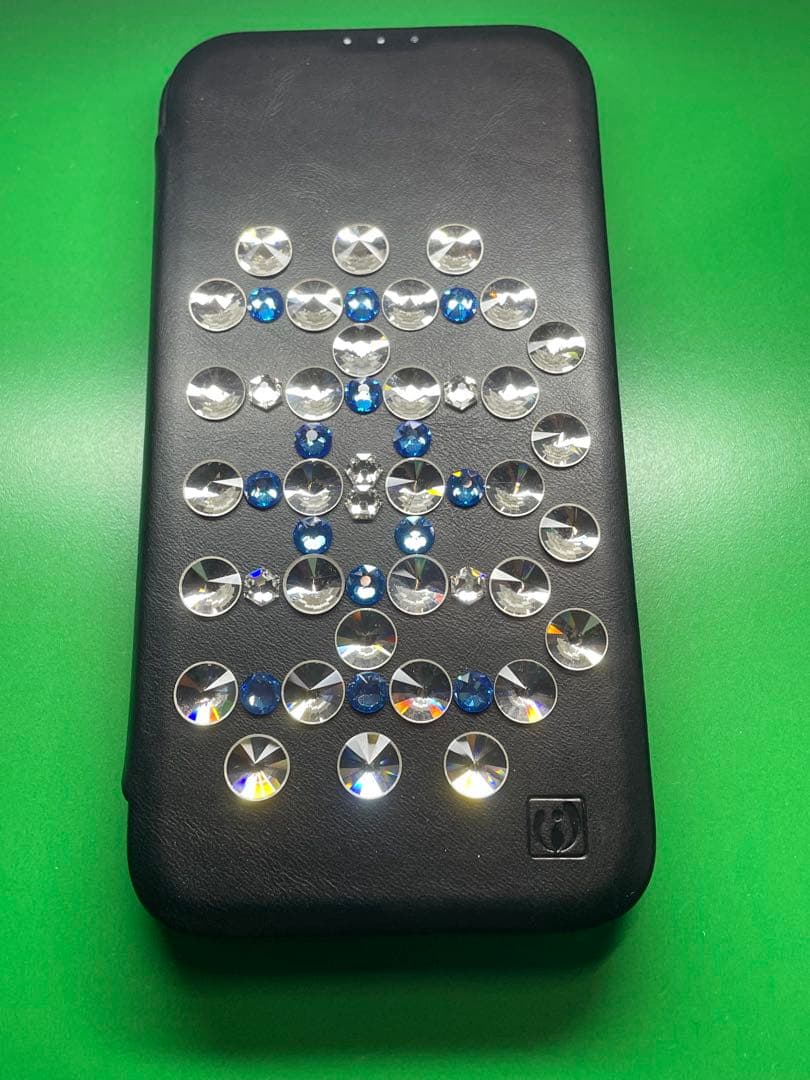 iPhone スワロフスキー デコカバー iPhone 14 Plus 手帳型