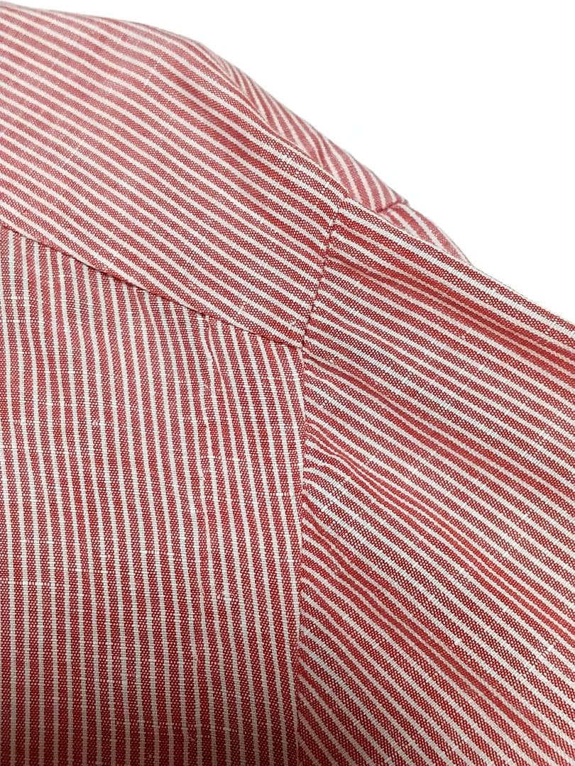 LIVERANO&LIVERANO リベラーノリベラーノ 麻綿 ストライプシャツ