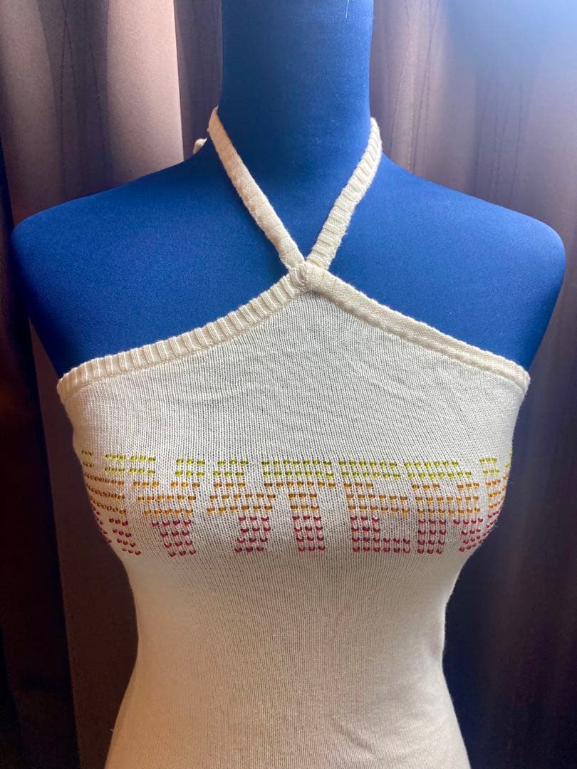 新品　初期　ヒステリックグラマー '90 ビーズ　クロスキャミソール　Y2K