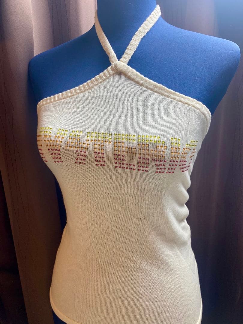 新品　初期　ヒステリックグラマー '90 ビーズ　クロスキャミソール　Y2K