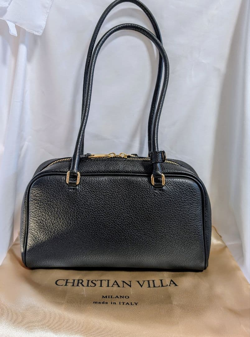 クリスチャンヴィラ ボストンバッグ ブラック