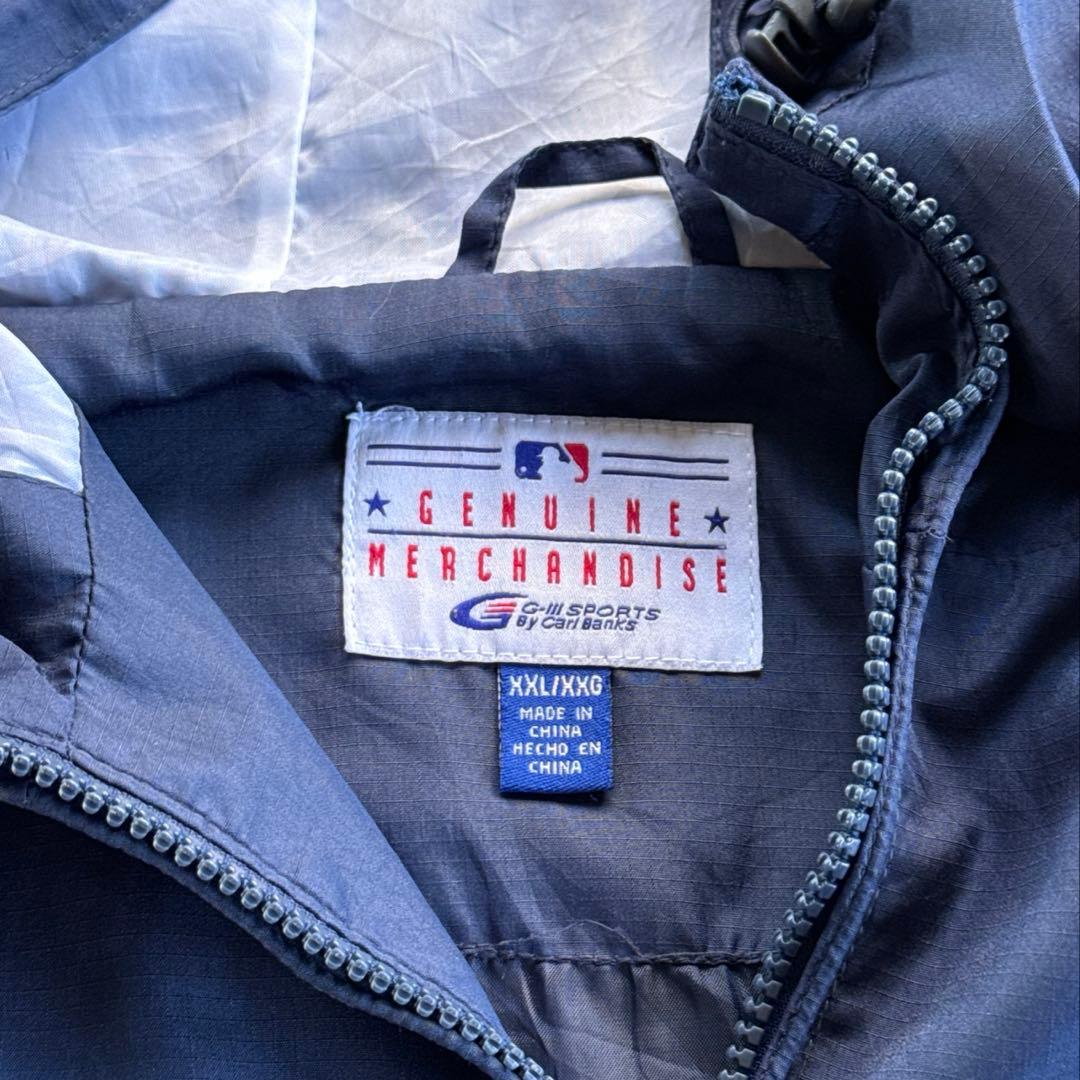 90s ny Yankees ジップナイロンパーカー　MLB nike メジャー