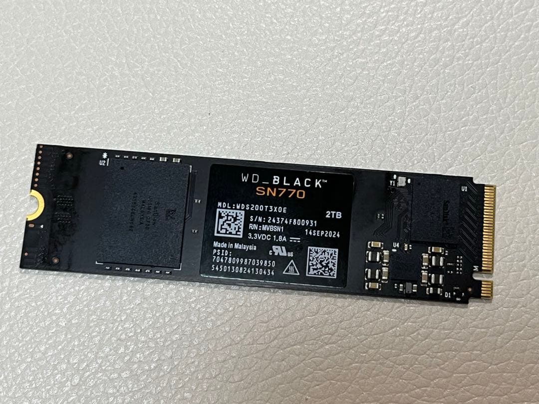 WD_BLACK SN770 2TB NVME SSD 最終値下