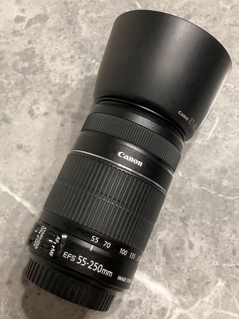 ⭐️美品⭐️ Canon EF-S 55-250mm IS II望遠レンズフード付き