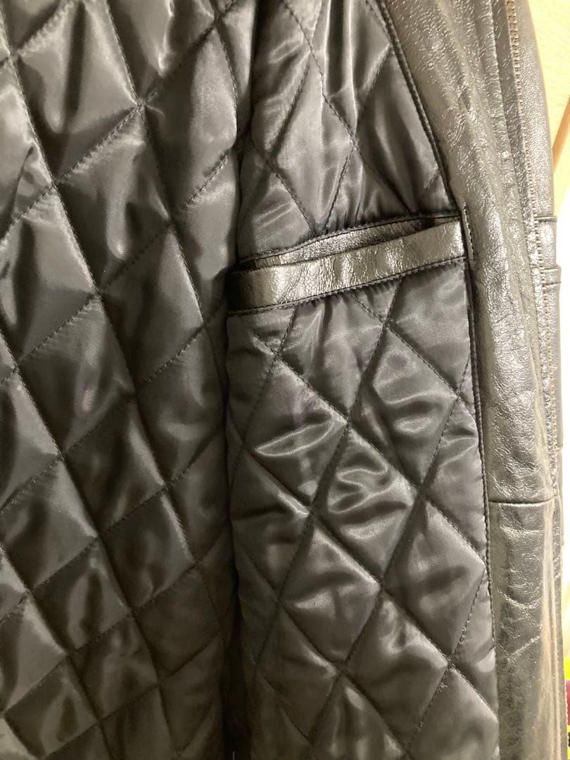 パブロヴィンチ　PABLO VINCI レザー ボンバージャケット　牛革　茶芯