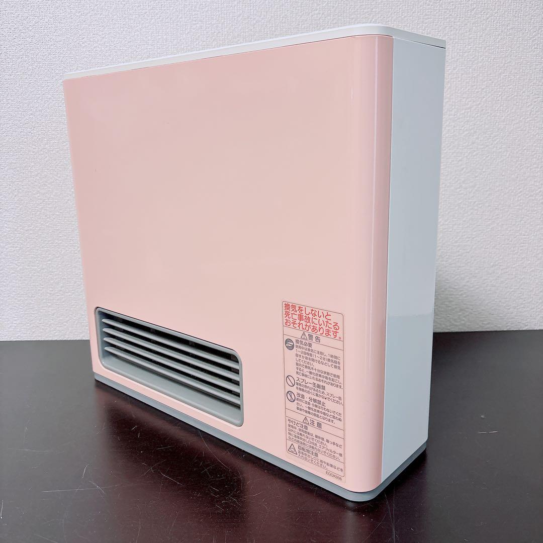 希少カラー美品 ノーリツ ガスファンヒーター ピンク 都市ガス 東京ガス7〜9畳