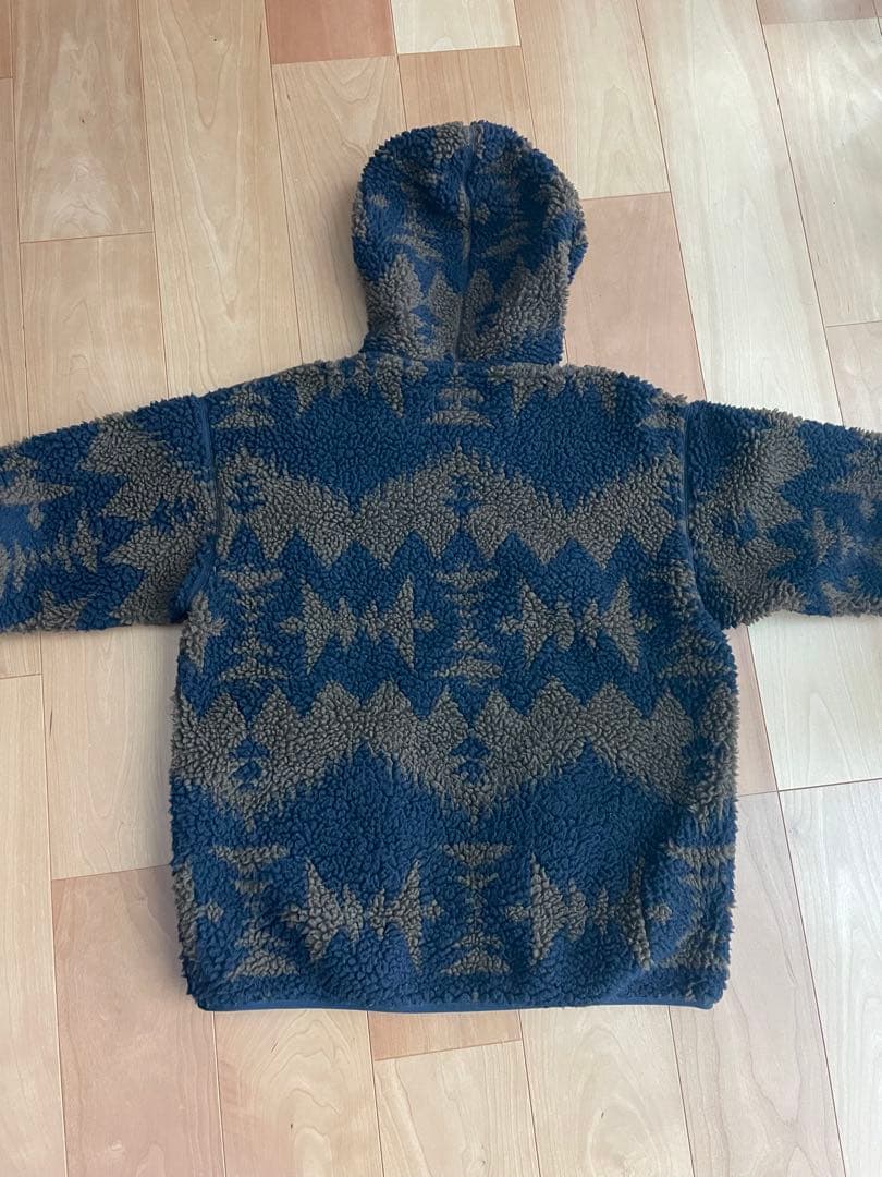 PENDLETON ビッグシルエット ボア フリース フード ブルゾン　Wジップ
