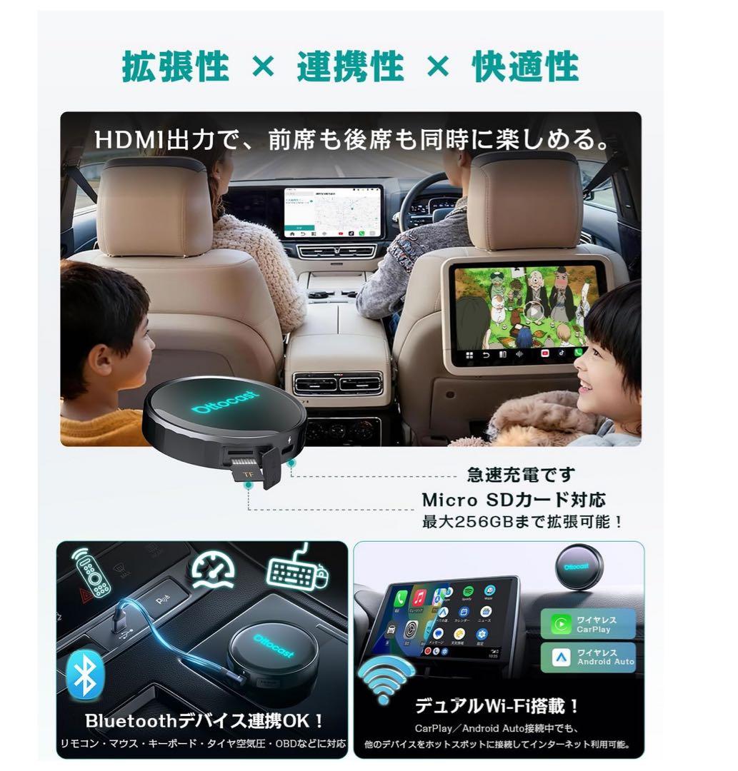 Ottocast P3 Pro ＋　リモコンセット　オットキャスト