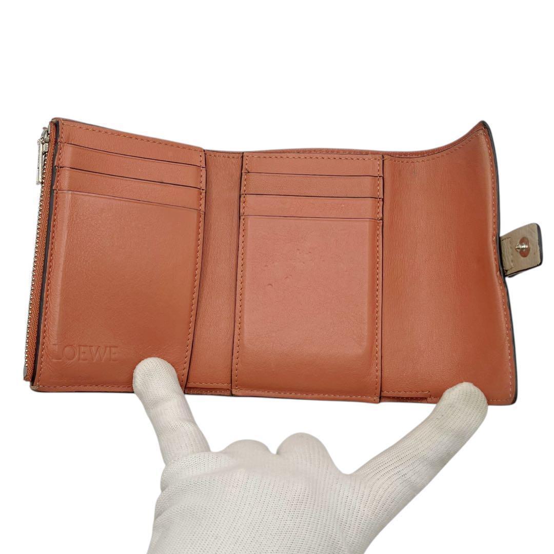 良品✨ ロエベ バーティカルウォレット スモール 三つ折り財布