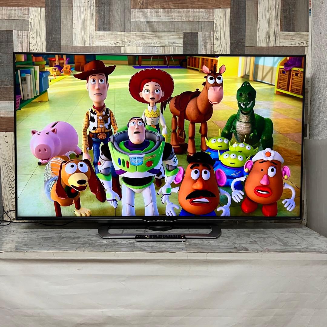 即日受渡❣️全国送料込シャープ国産60型4KテレビYouTube.Netflix