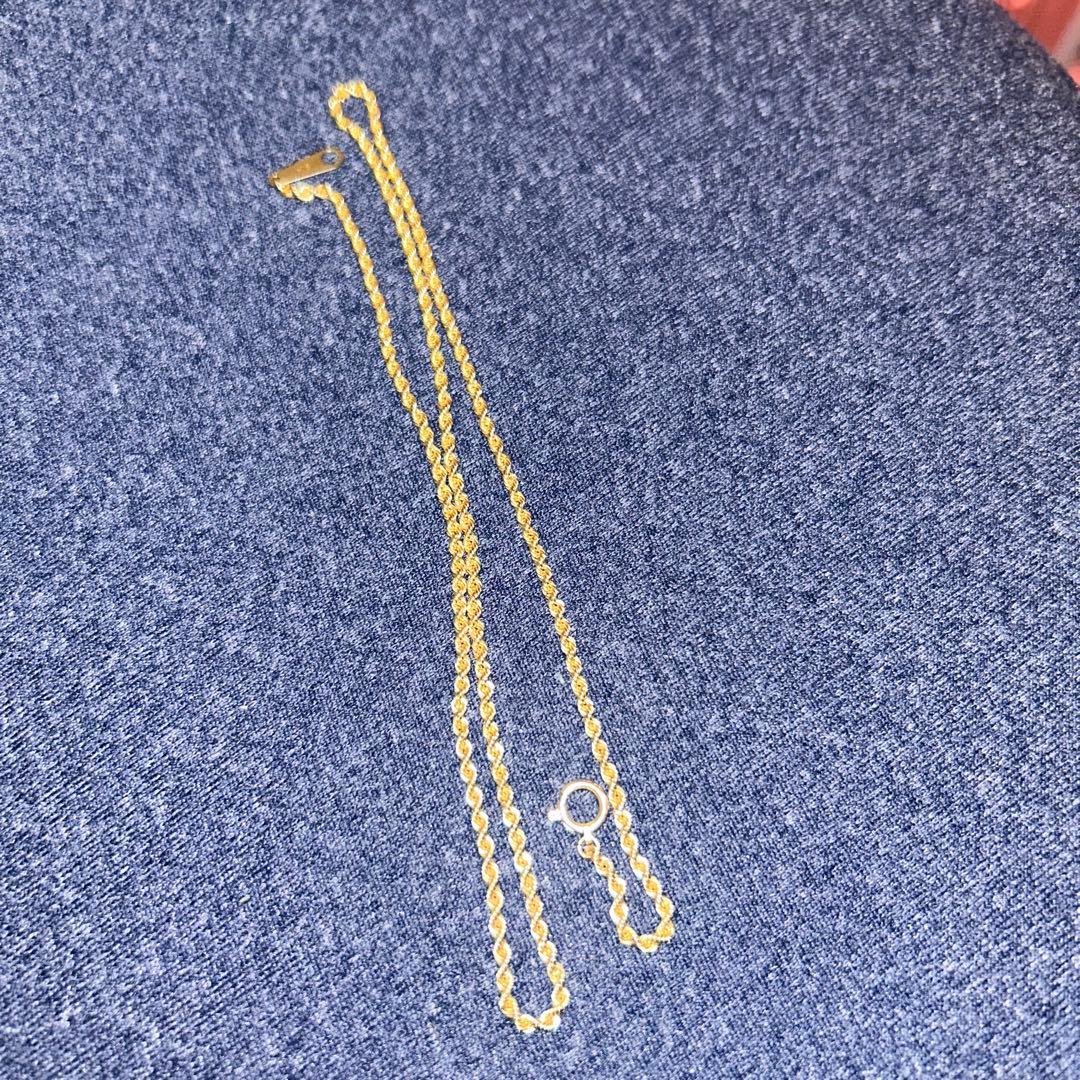 k18ロープチェーン ネックレス