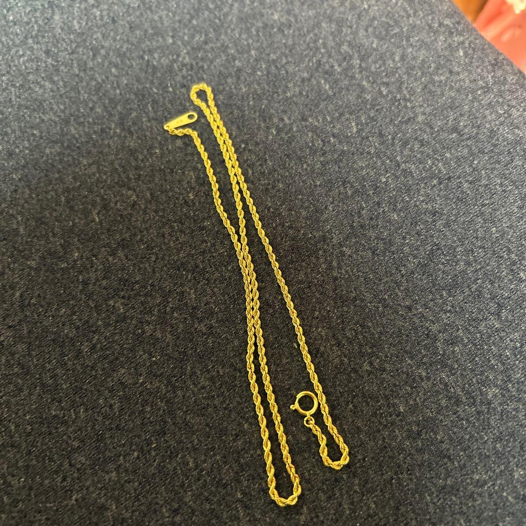 k18ロープチェーン ネックレス