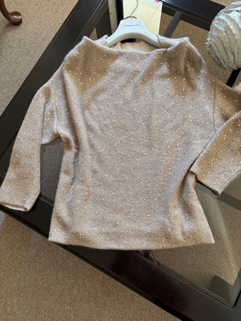 FABIANA FILIPPI ファビアナフィリィピ　カシミヤスパンコールニット