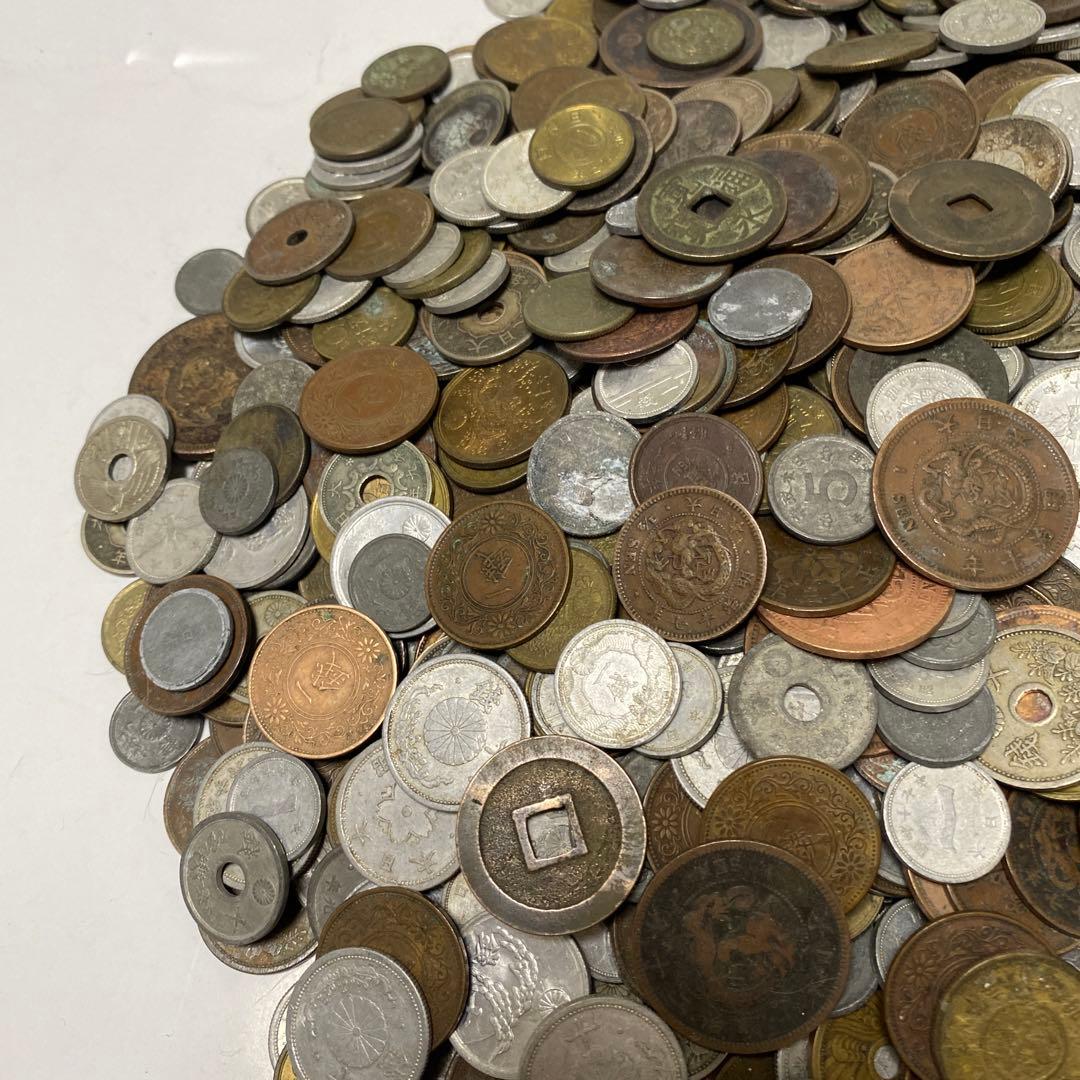 日本の古銭 明治 大正 昭和 レトロ まとめ売り 正味4.6Kg NO.51
