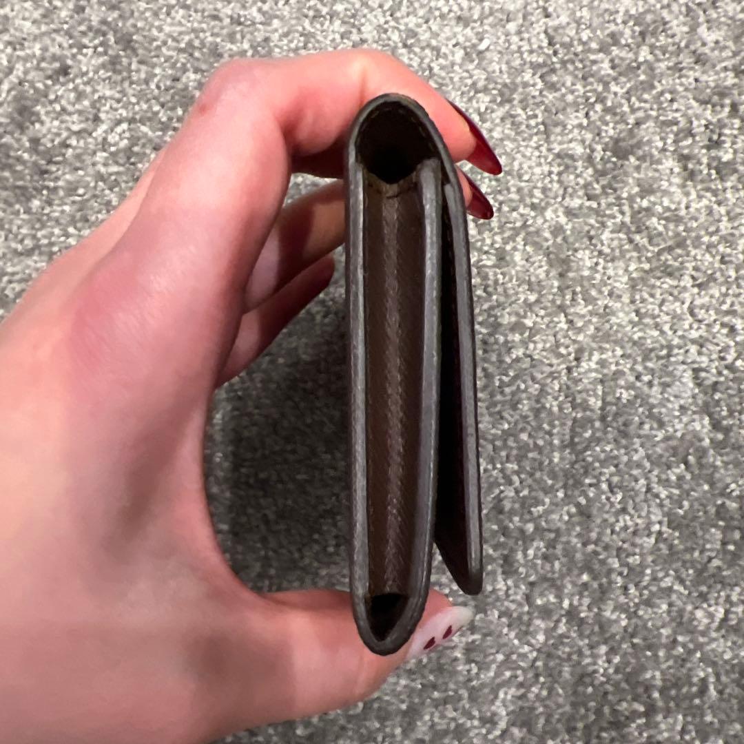 ダミエパターン レザー名刺入れ