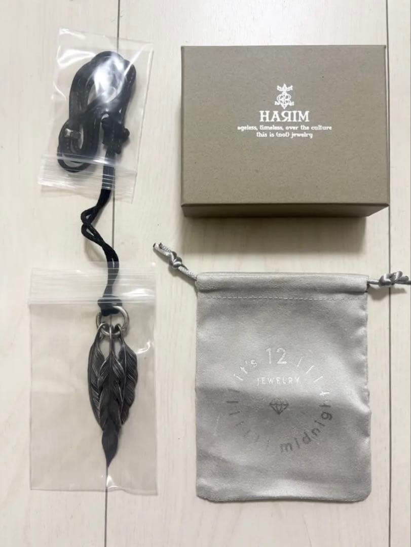 HARIM ハリム フェザー 三連ネックレス