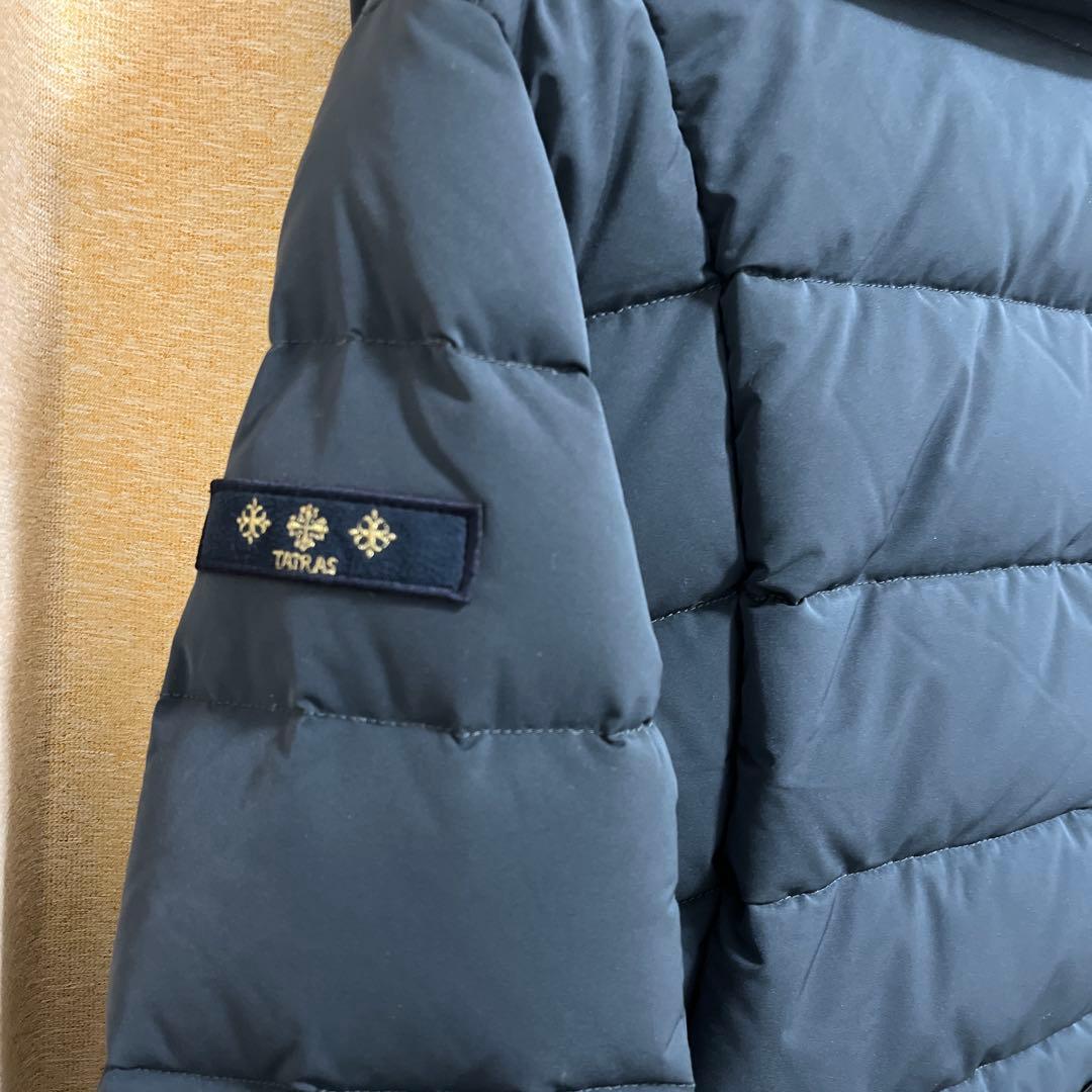 TATRAS ネイビー ダウンコート ベルト付き