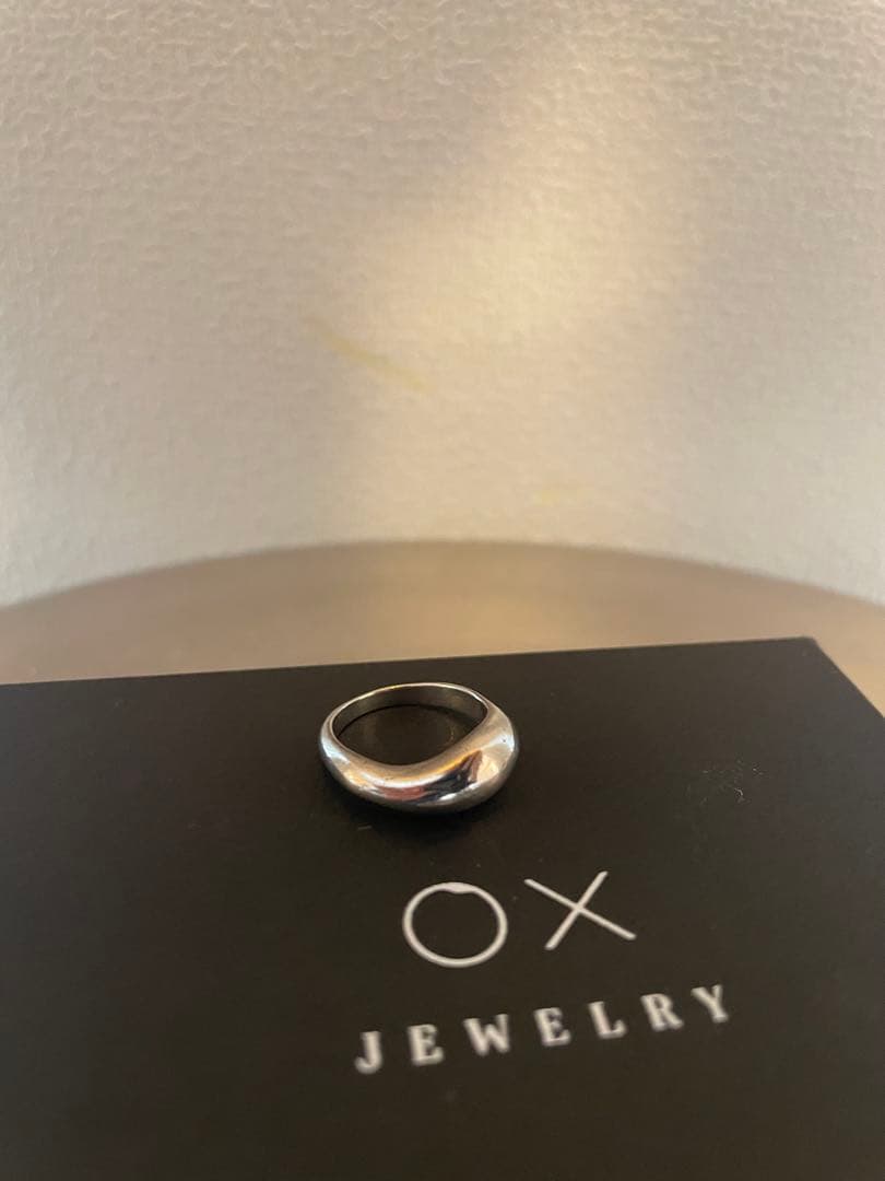 9号 OX JEWELRY Silver Curve Pinky Ring