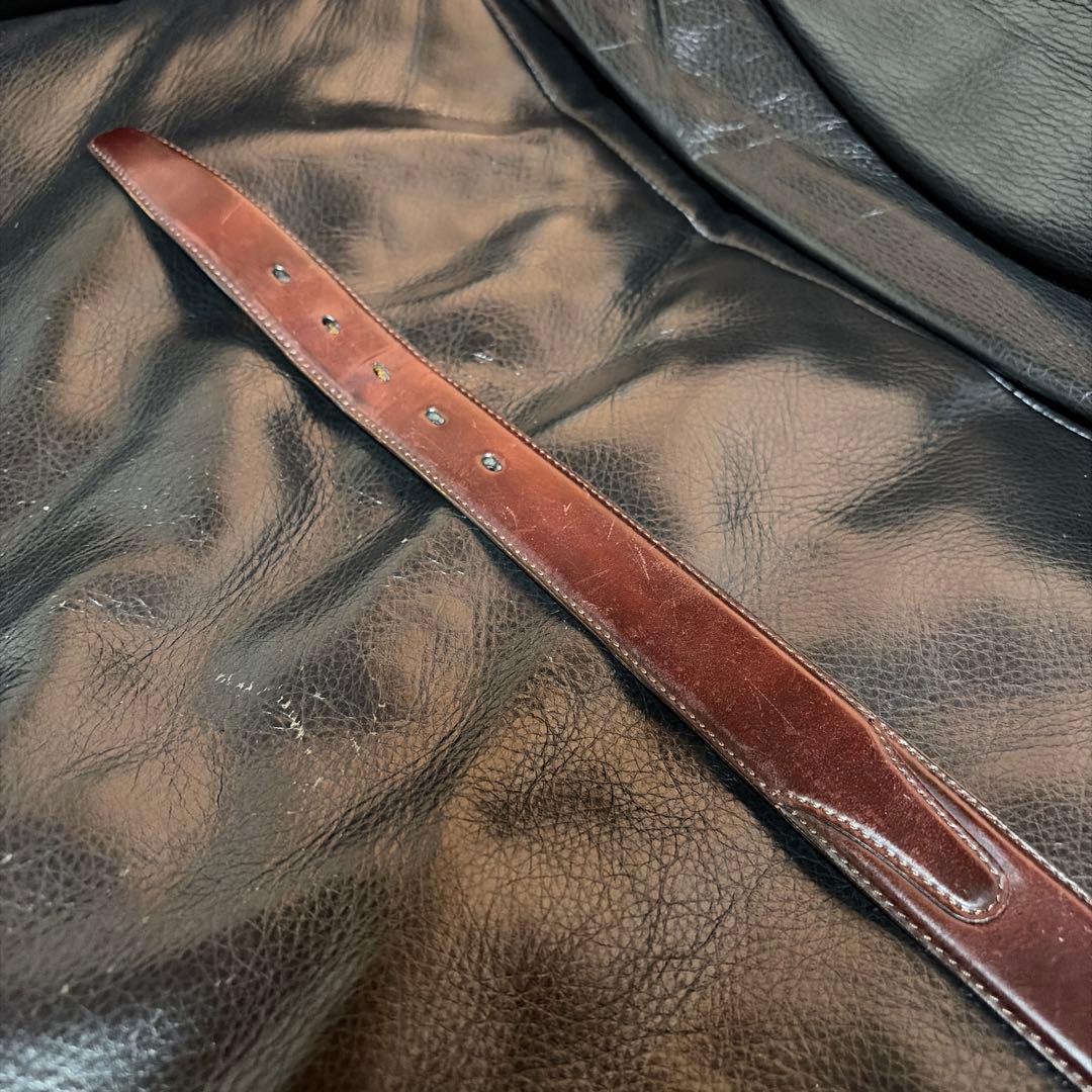 【値下げ】セパージュ ベルト　ホーウィンシェルコードバン　ダークブラウン