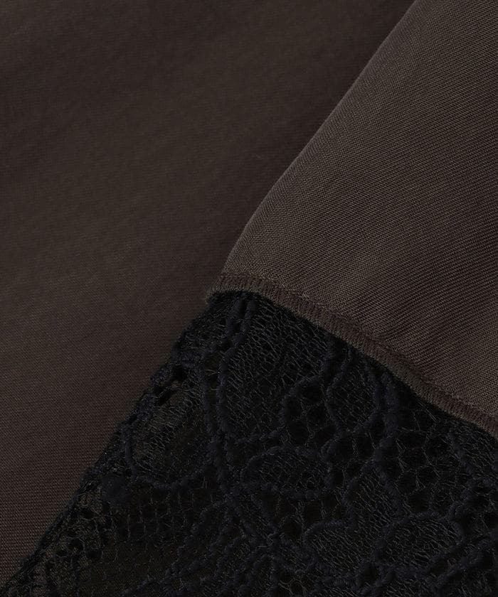 新品 アダムエロペ 「EMOELLE」キュプラレースイージースカート