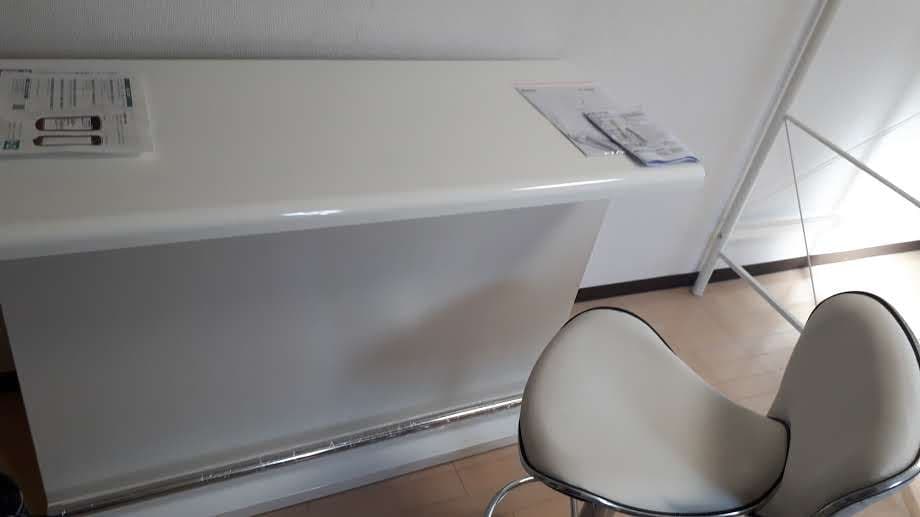 【送料込 / 値引有】ホワイトカウンターテーブル 幅120cm【ニトリ】