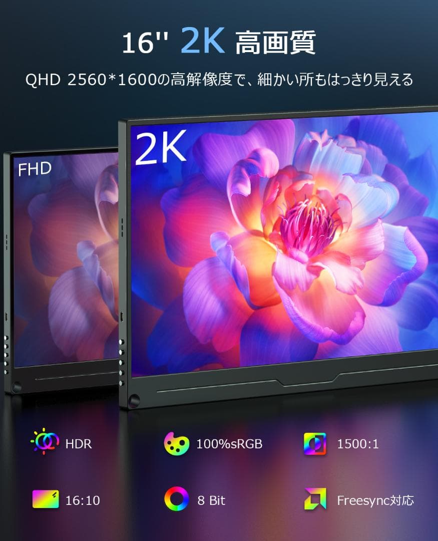 ✨16インチモバイルモニター✨ EVICIV♡160T01 動作確認済み✨