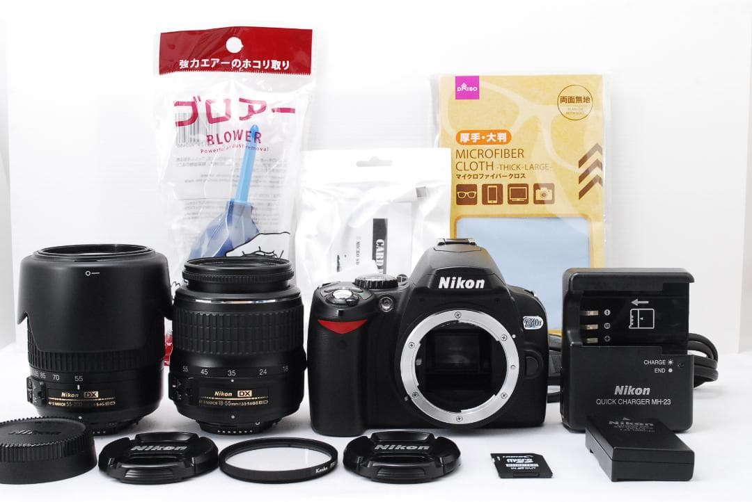 【新品級】Nikon D40x ダブルレンズセット　デジタル一眼レフ スマホ転送