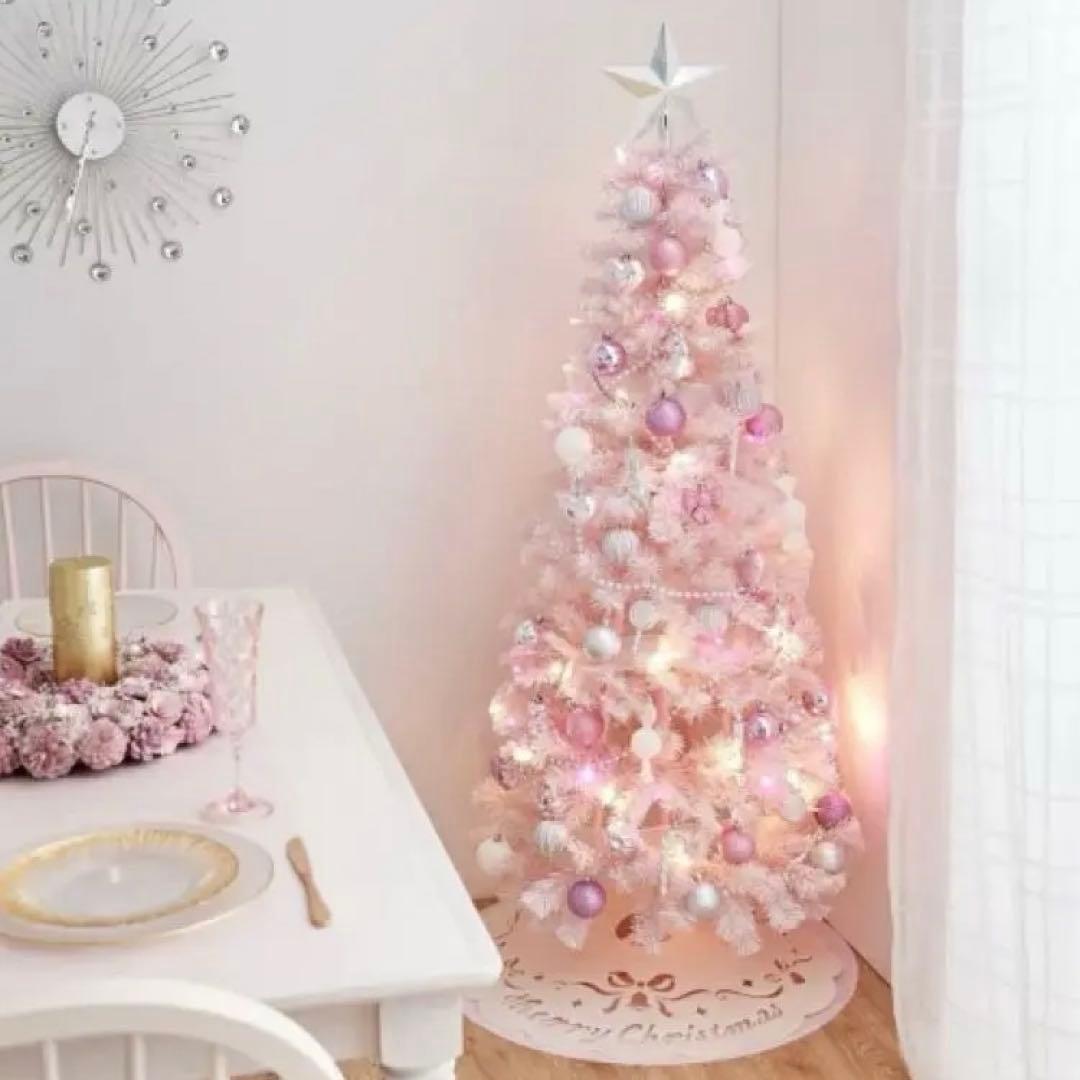 (廃盤品)Francfranc 150cmクリスマスツリー ピンク 完全品