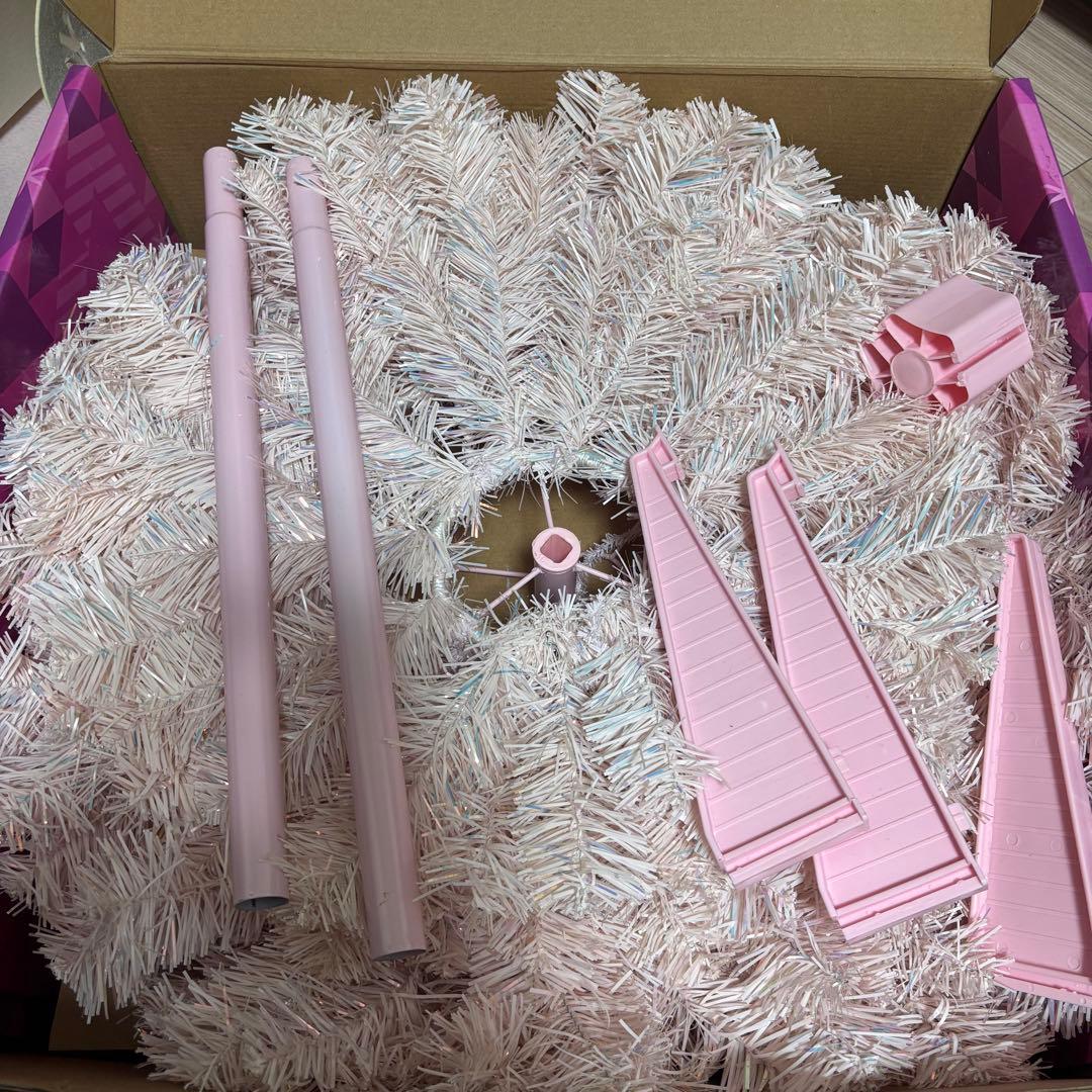 (廃盤品)Francfranc 150cmクリスマスツリー ピンク 完全品