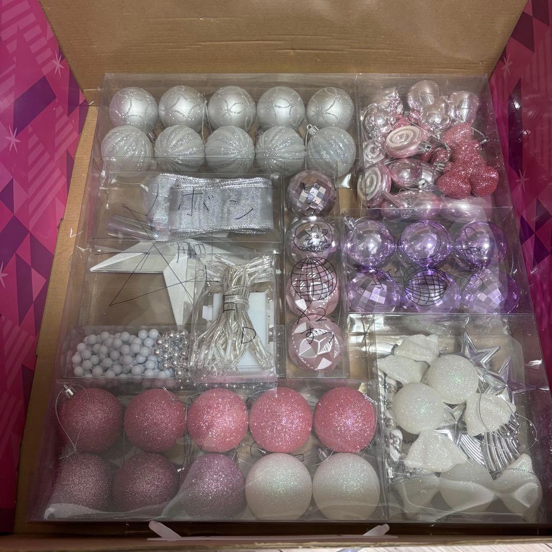 (廃盤品)Francfranc 150cmクリスマスツリー ピンク 完全品