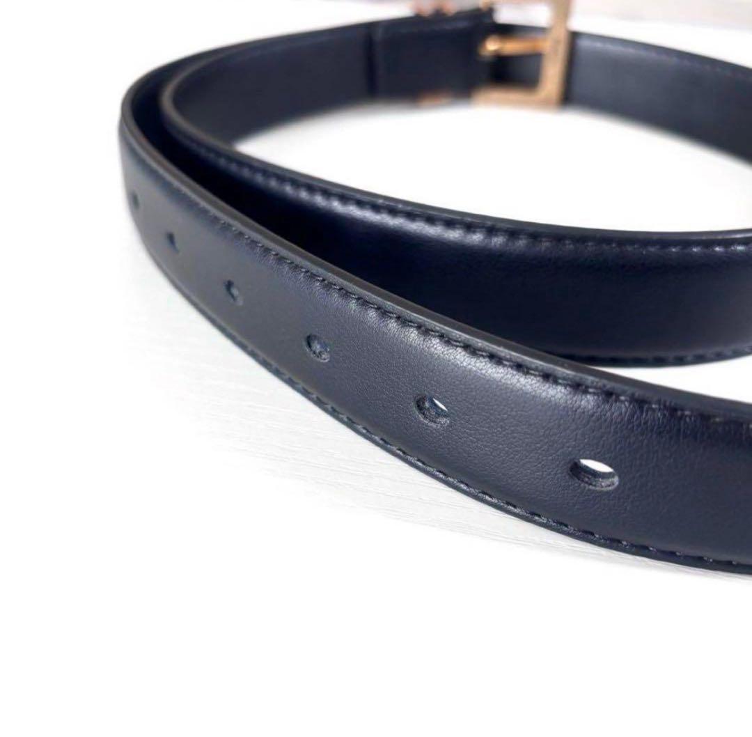 SAINT LAURENT サンローラン　黒 レザー ベルト