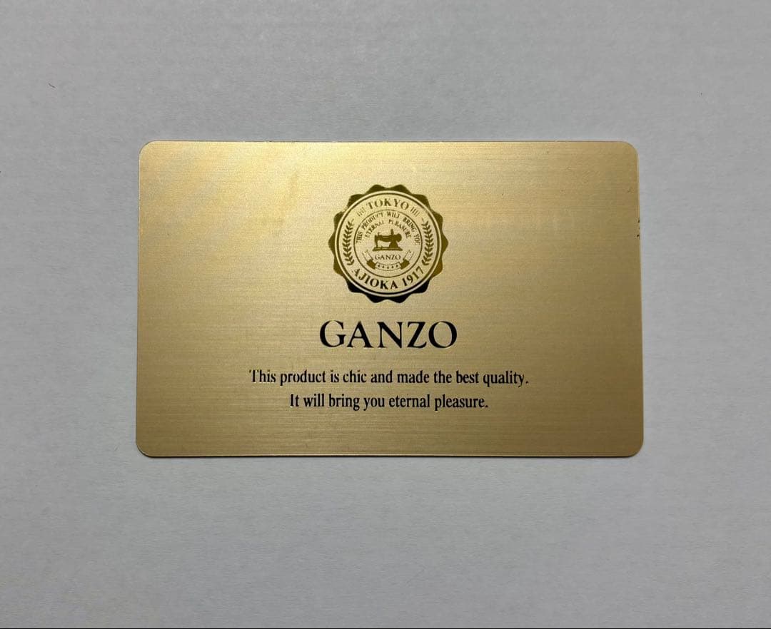 【GANZO】 ガンゾ ミネルバナチュラル　ファスナー長財布