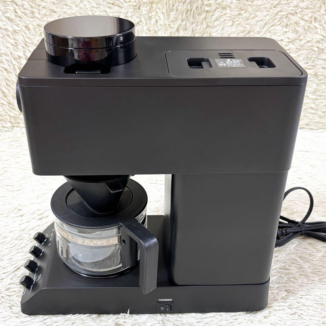 【良品】ツインバード 全自動コーヒーメーカー CM-D457 ブラック