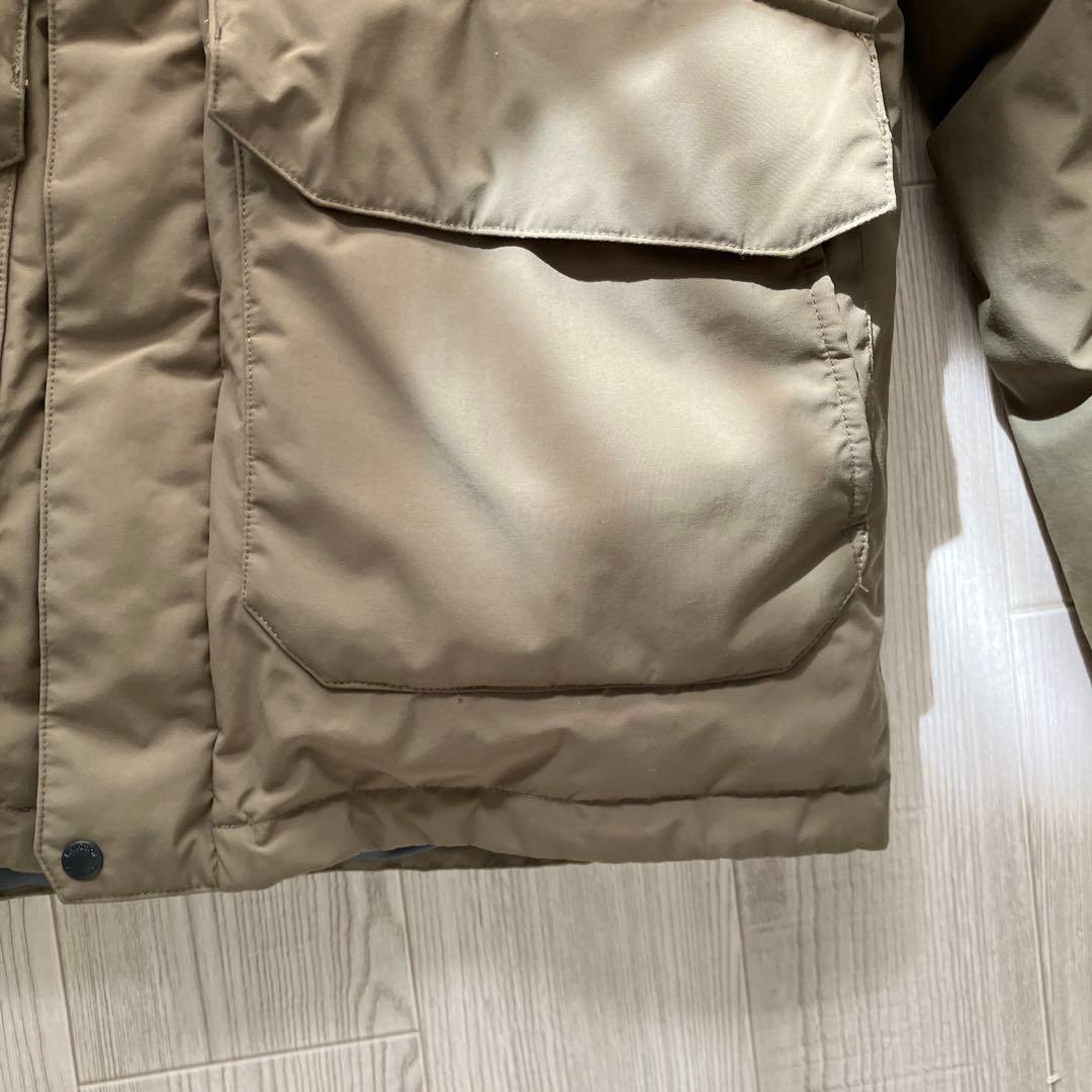 カリマー ダウンジャケット 中綿 防寒 アウトドア キャンプ フード付き カーキ