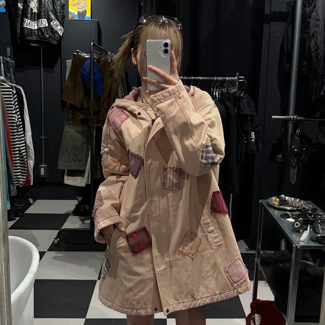 Pinkhouse ピンクハウス　激かわ　モッズコート　フード　ピンク