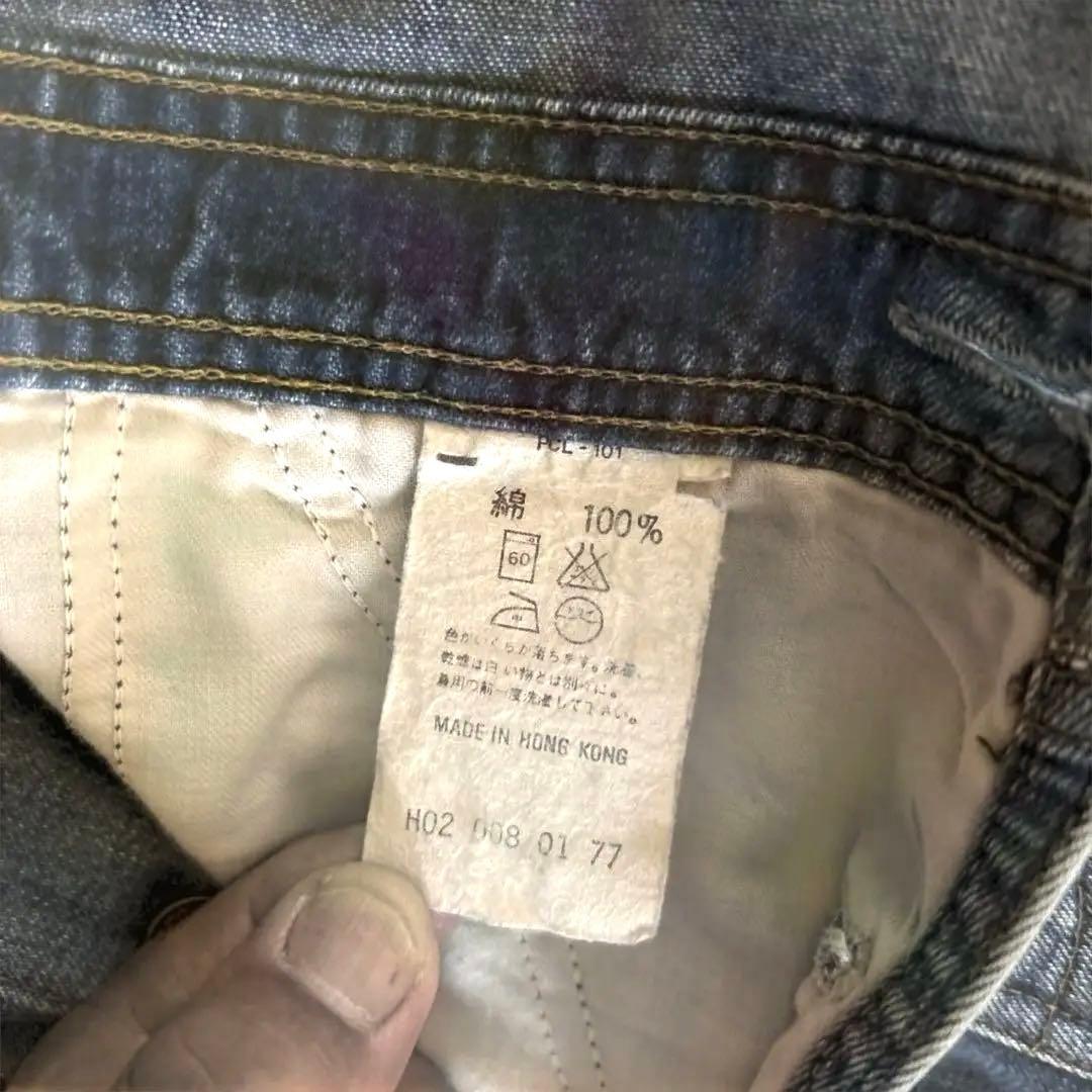 70s Levi'sオーバーオール 黒タブ香港製 ヴィンテージタテ落ちサイズ30