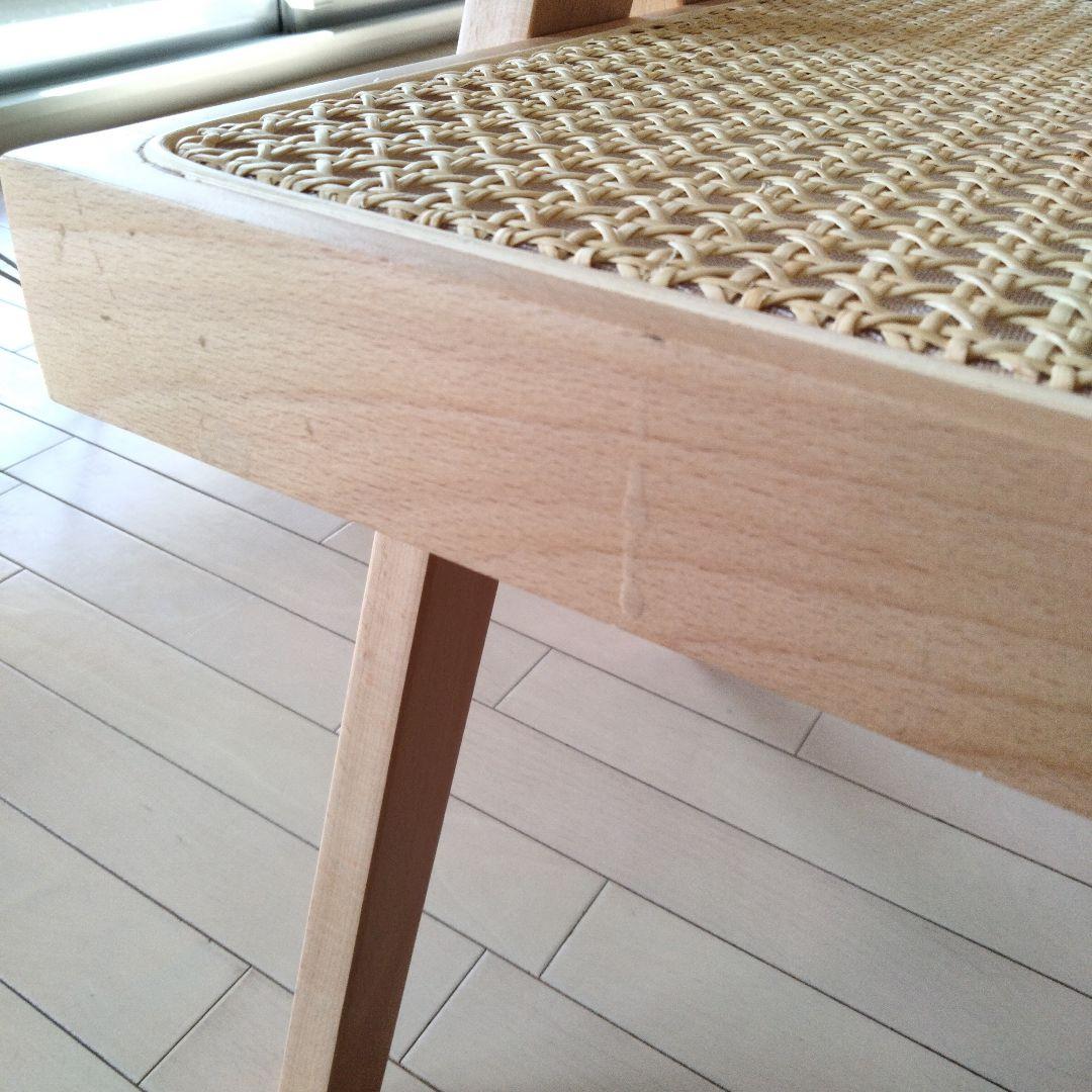 ピエールジャンヌレ風 ラタンチェア イス　一人掛け アームチェア リプロダクト