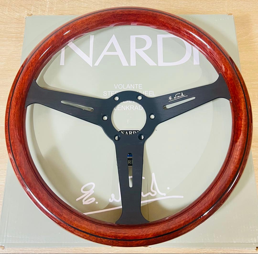 ナルディ クラシック ウッド ステアリング 14インチ ホーンリング付き②