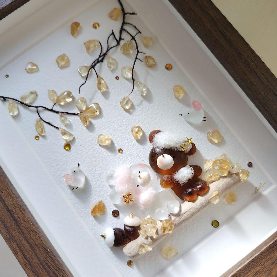 シーグラスアート『 autumn•*¨*•.¸♬︎』他2点