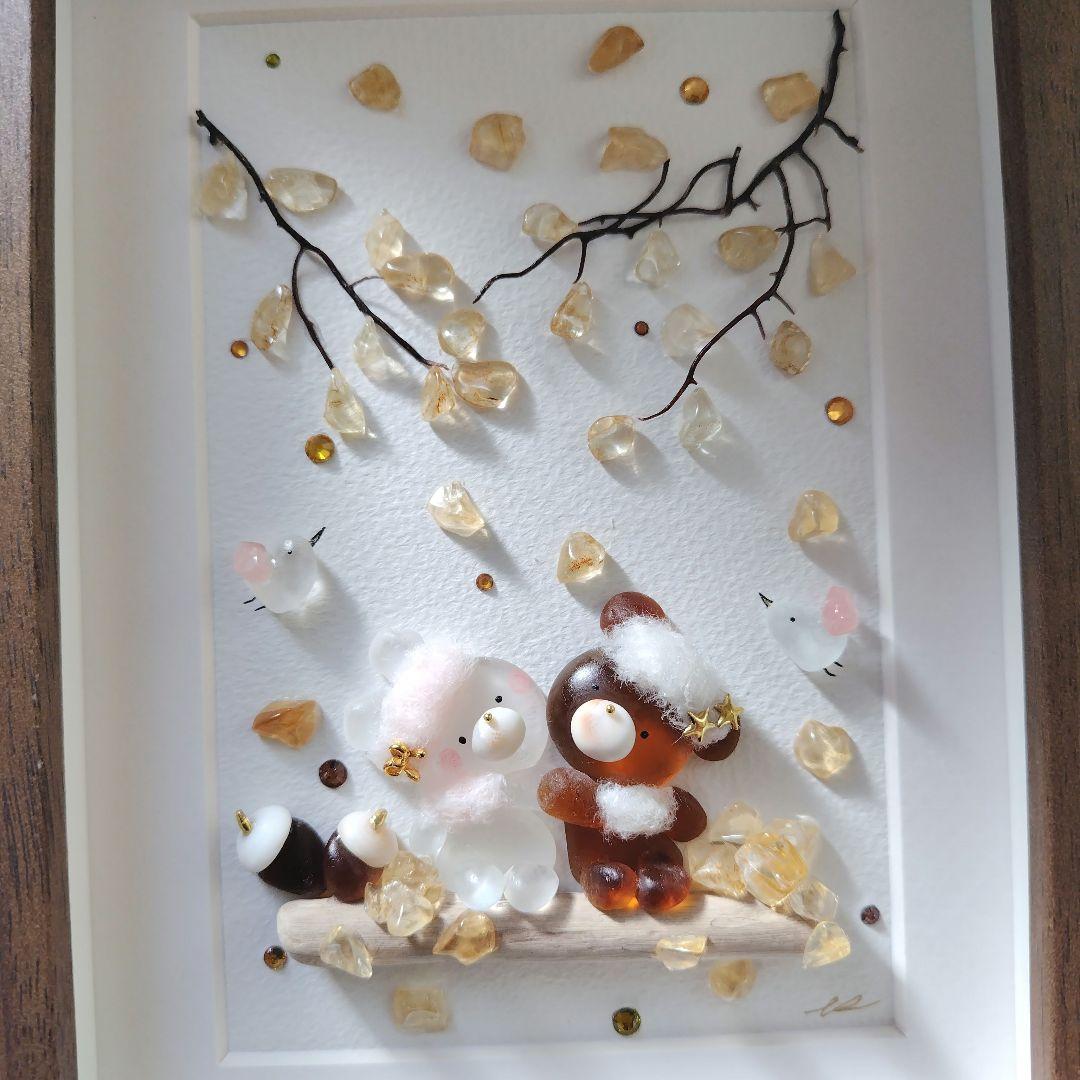 シーグラスアート『 autumn•*¨*•.¸♬︎』他2点