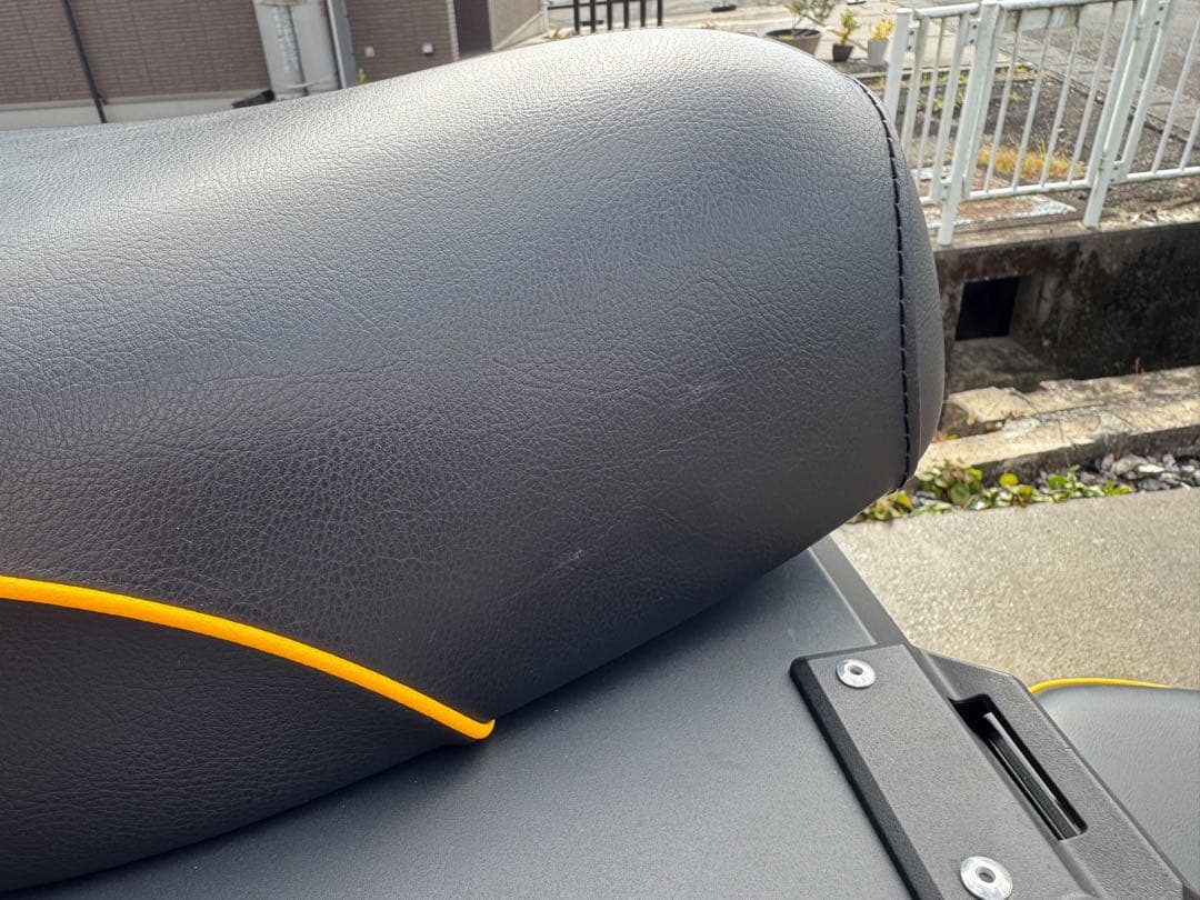 K&H そら豆　ハンターカブ　CT125 JA65 ハイシート　イエローステッチ