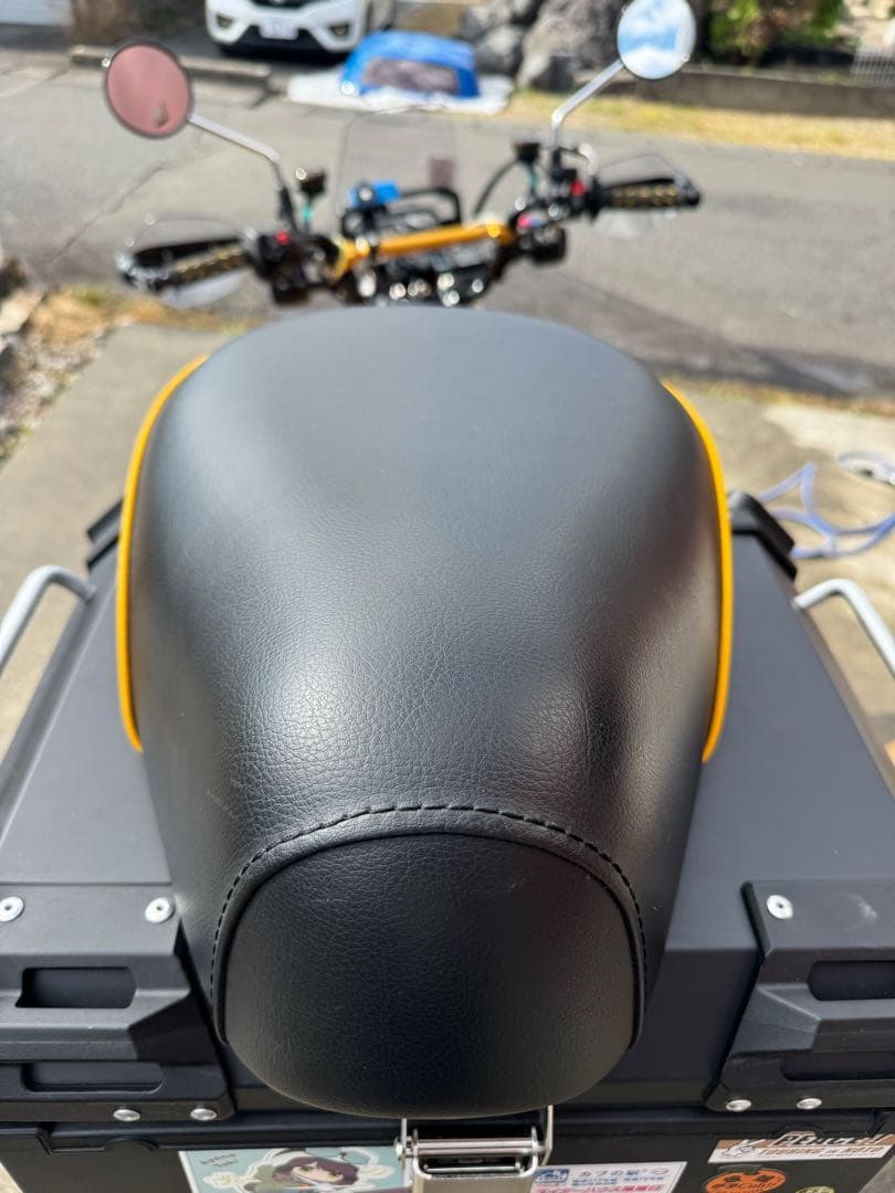 K&H そら豆　ハンターカブ　CT125 JA65 ハイシート　イエローステッチ