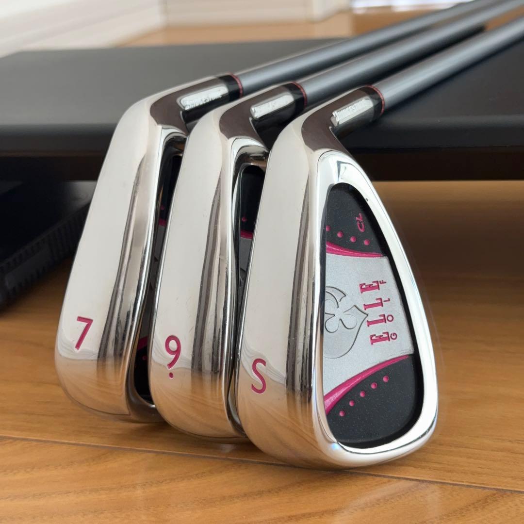 【美品】BRIDGESTONE ELLE レディース ゴルフクラブセット 8点